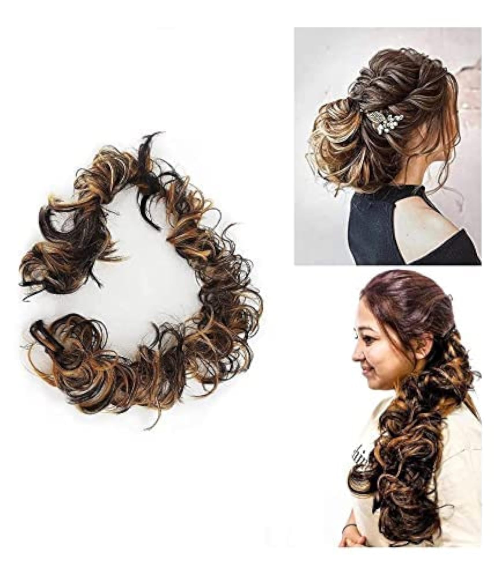 Frill Hair Extensions for Ponytail and Bun Juda Maker